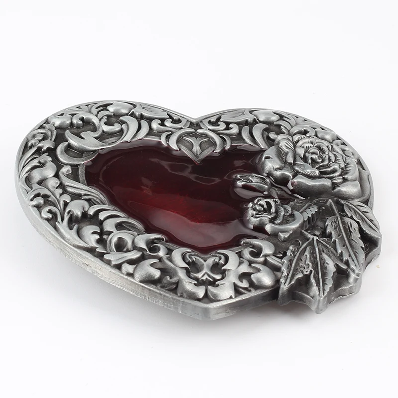 Пряжка для пояса в форме сердца из сплава с внутренним диаметром 4 0 см |