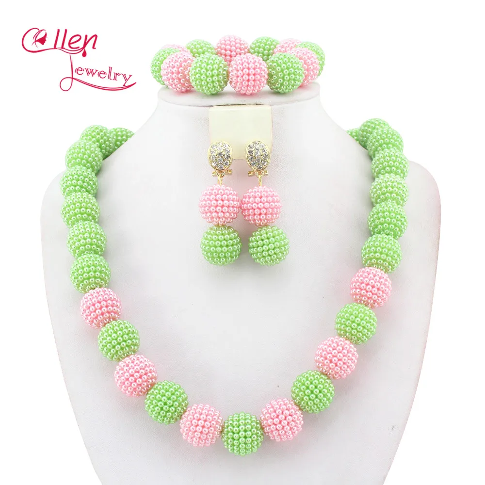 Новинка нигерийские Свадебные бусы свадебный ювелирный набор Дубай Свадебный