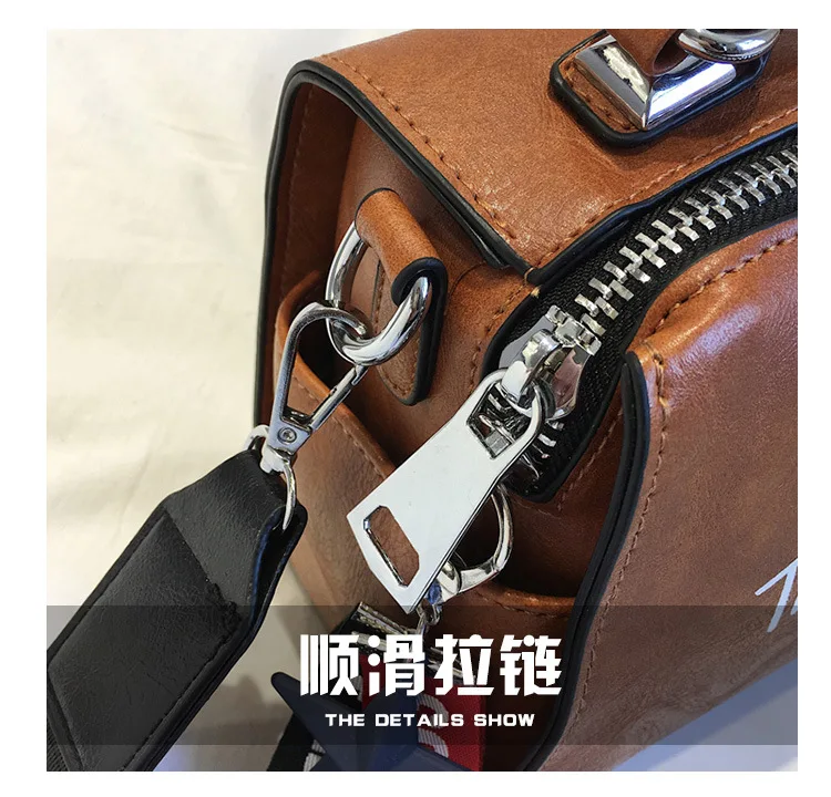 High Quality Women's Soft PU Leather Crossbody Handbags Big Size Boston Luxury Messenger Shoulder Bag Large Capacity Travel Bag