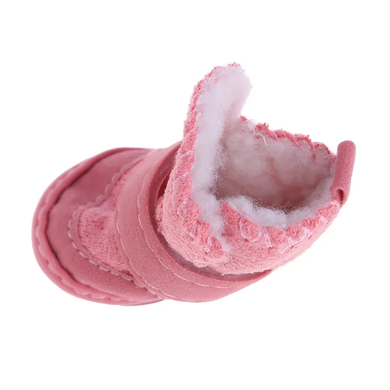 Оптовая продажа 4 шт. милая теплая зимняя обувь для чихуахуа маленькой собаки