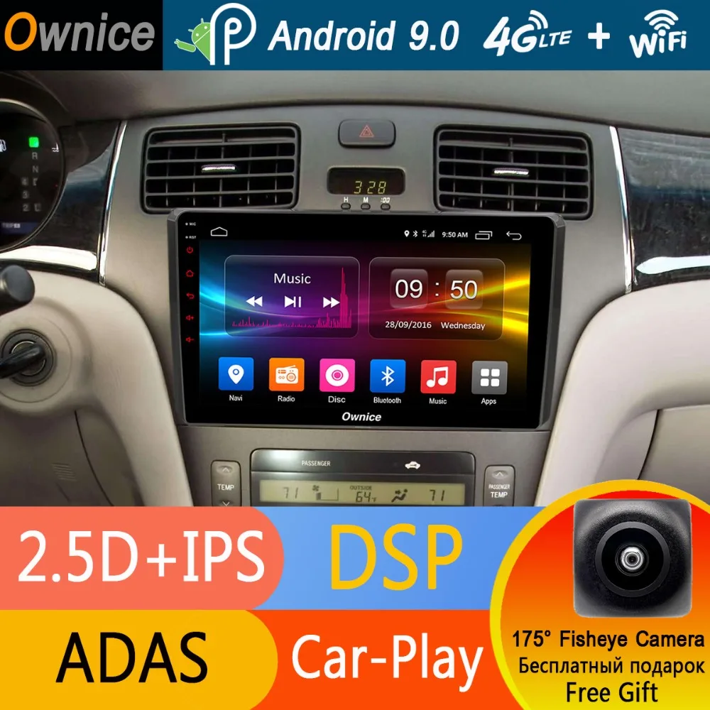 Ips " 8 Core 4G+ 32G Android 9,0 Автомобильный DVD Радио GPS; Мультимедийный проигрыватель для Lexus ES ES250 ES300 ES330 2004 2005 2006 CarPlay DSP