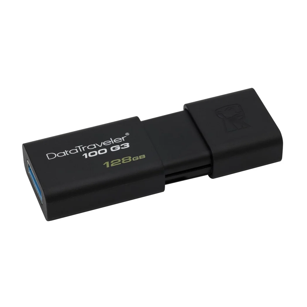 Kingston Технология DataTraveler 100 G3 128 GB 3 0 (3 1 Gen 1) разъем USB тип A МБ/с. deslizar негр|USB