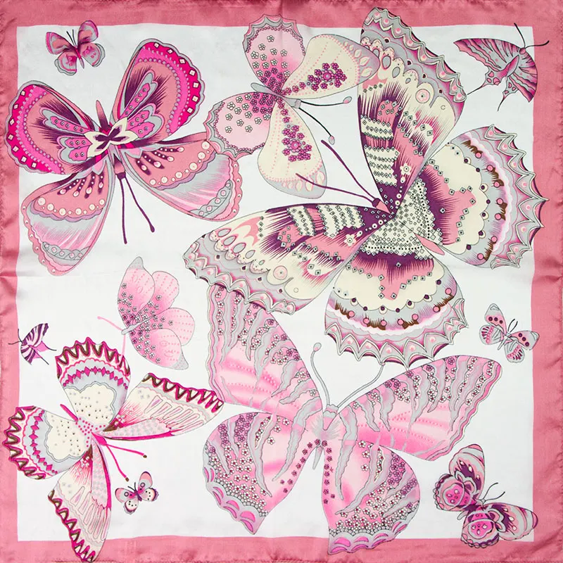 2 пачки чистого шелка платок оптом 100% шелк женский шарф для волос Массовая