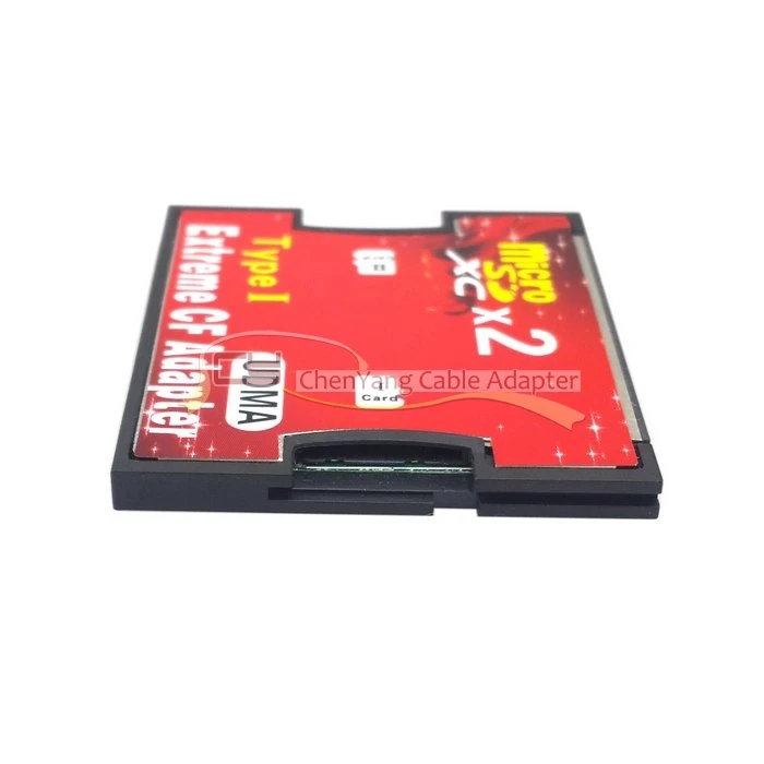 1 шт./лот двойной слот TF или MicroSD Micro SD для Type I компактная флэш карта CF ридер адаптер