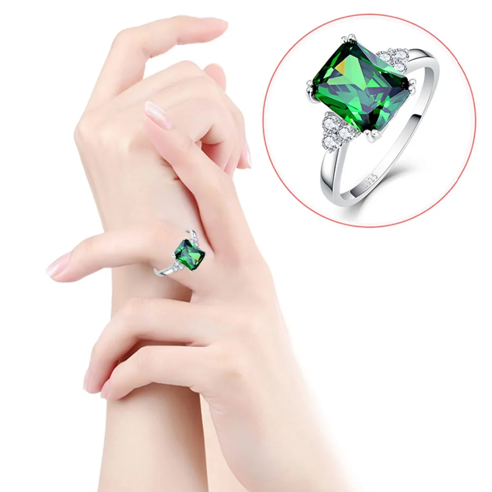 Jrose Purple Jewelery Ladies Engagement Wedding Anniversary 5.25ct White CZ Romantic Real 100% 925 Sterling Silver Rings Selling | Украшения