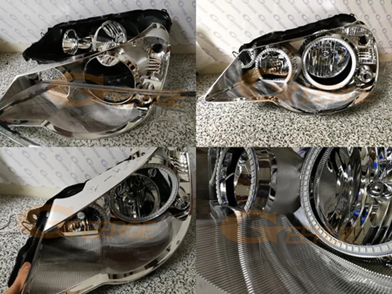 Для Chrysler Sebring 2007 2008 2009 2010 фара Идеальная совместимость RF Bluetooth контроллер многоцветная RGB led angel eyes kit