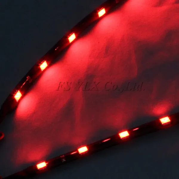FSYLX 30 см Гибкий СВЕТОДИОДНЫЙ DRL полоски 12 SMD 5050 белый красный синий желтый