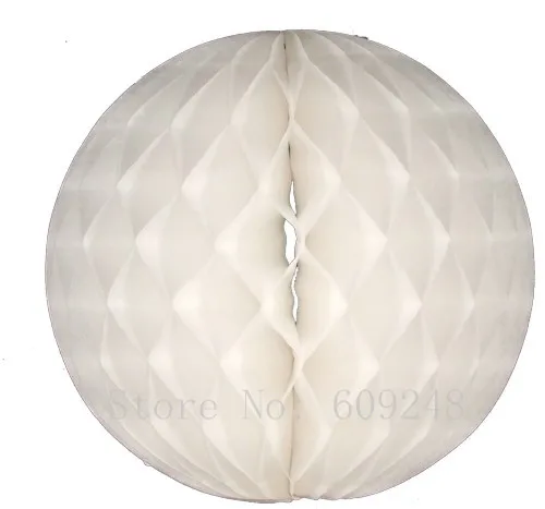

10pcs 4",6",8",10",12",14",16" White Tissue Paper Honeycomb Balls,Bridal Shower Wedding Party Decorations Table Flowers Room