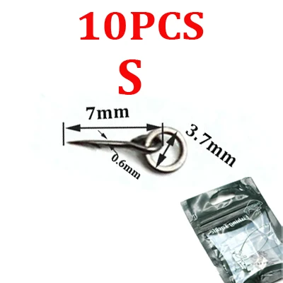 10PCS-Size S 10 шт., аксессуары для ловли карпа, шпильки для волос, Chod, Zig Rig, D-Rig, Клеммная снасть, держатель для приманки, винтовые рыболовные снасти для ловли карпа - Цвет: 10PCS-Size S