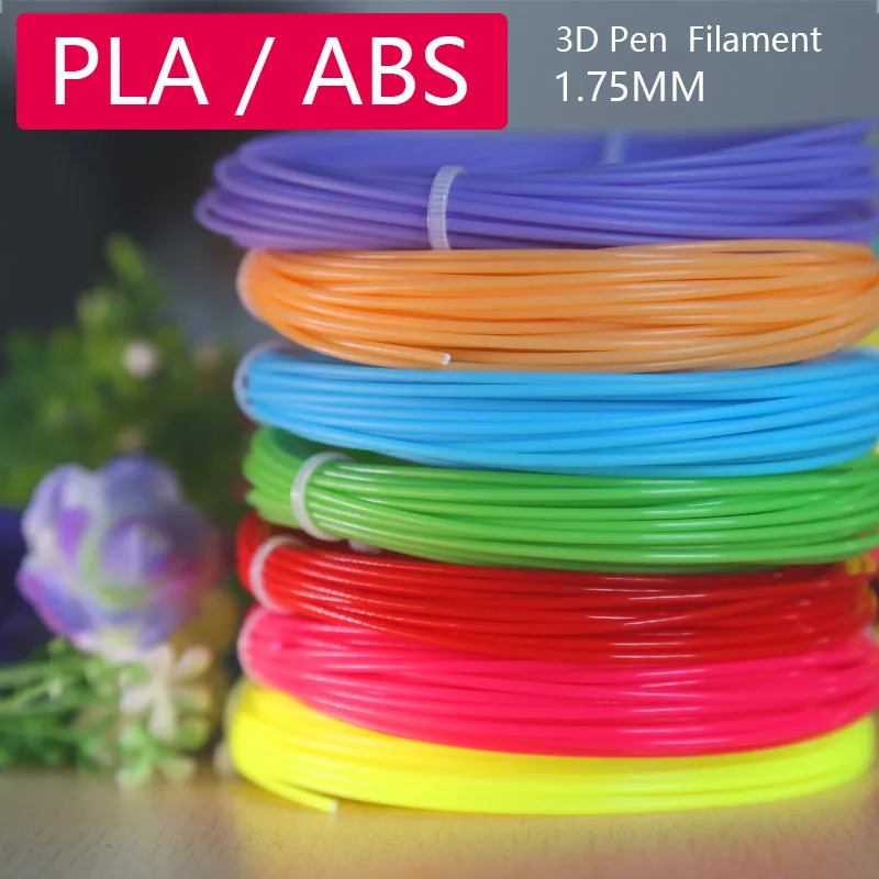 

3d pen filament 1.75mm 20colors Brilliant color filament abs / pla Natural degradation filament fast shipping within 24 hours