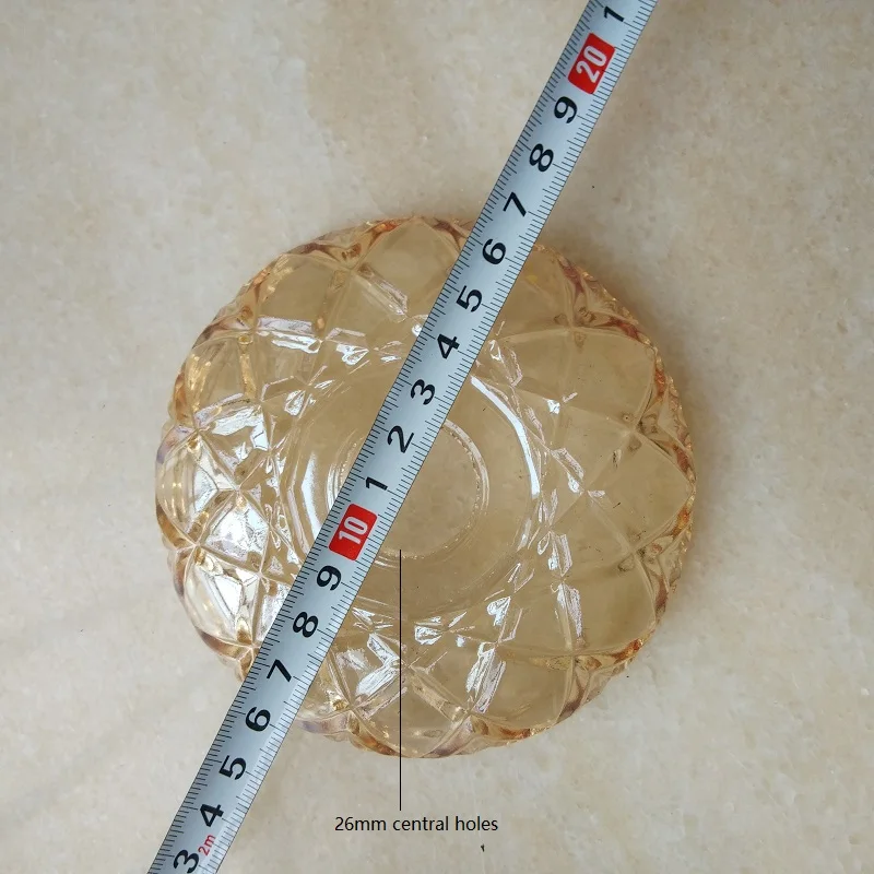 2 шт./партия стеклянная Хрустальная чаша подставка для лампы подсвечник