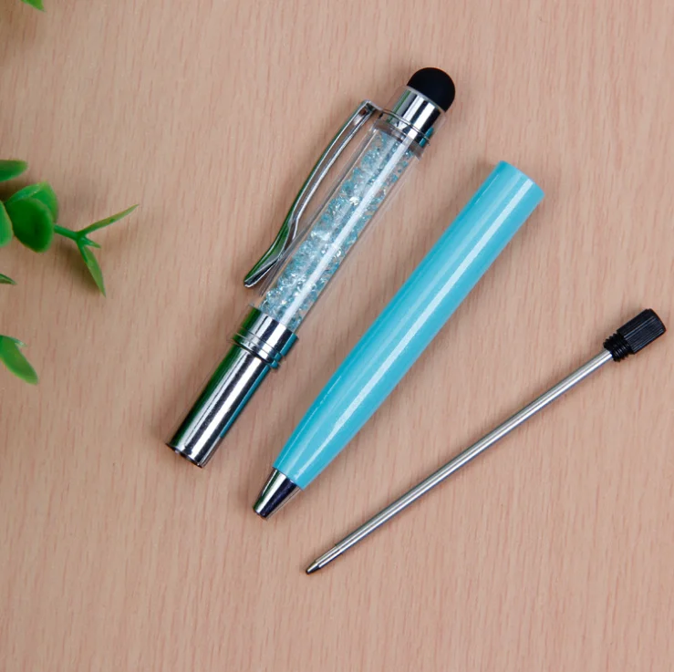 LolliZ 1 Pcs Creative Crystal Pen Diamond Ballpoint Pens Stationery Ballpen Stylus Touch 0.7 mm Black Refill | Канцтовары для офиса