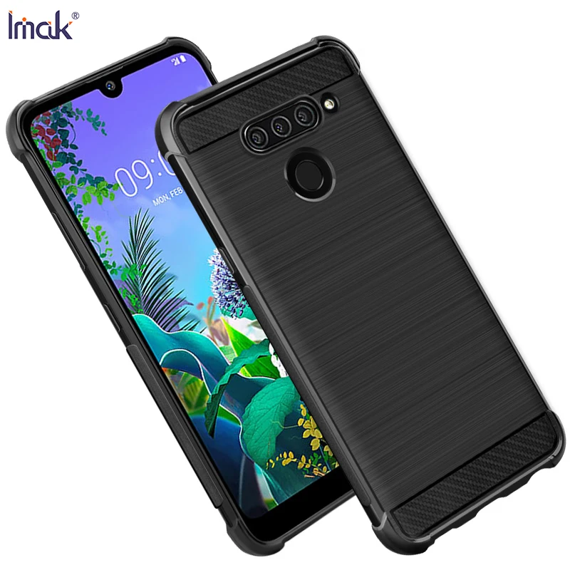Чехол для LG Q60 Обложка IMAK облегающий чехол высокого качества мягкая задняя крышка