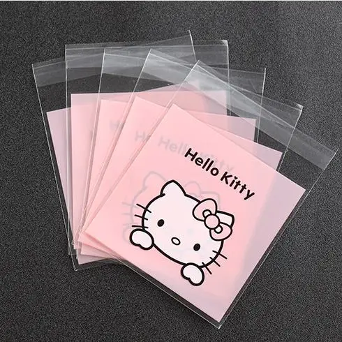 100 шт./лот упаковка для печенья с рисунком кота свадебные подарочные пакеты