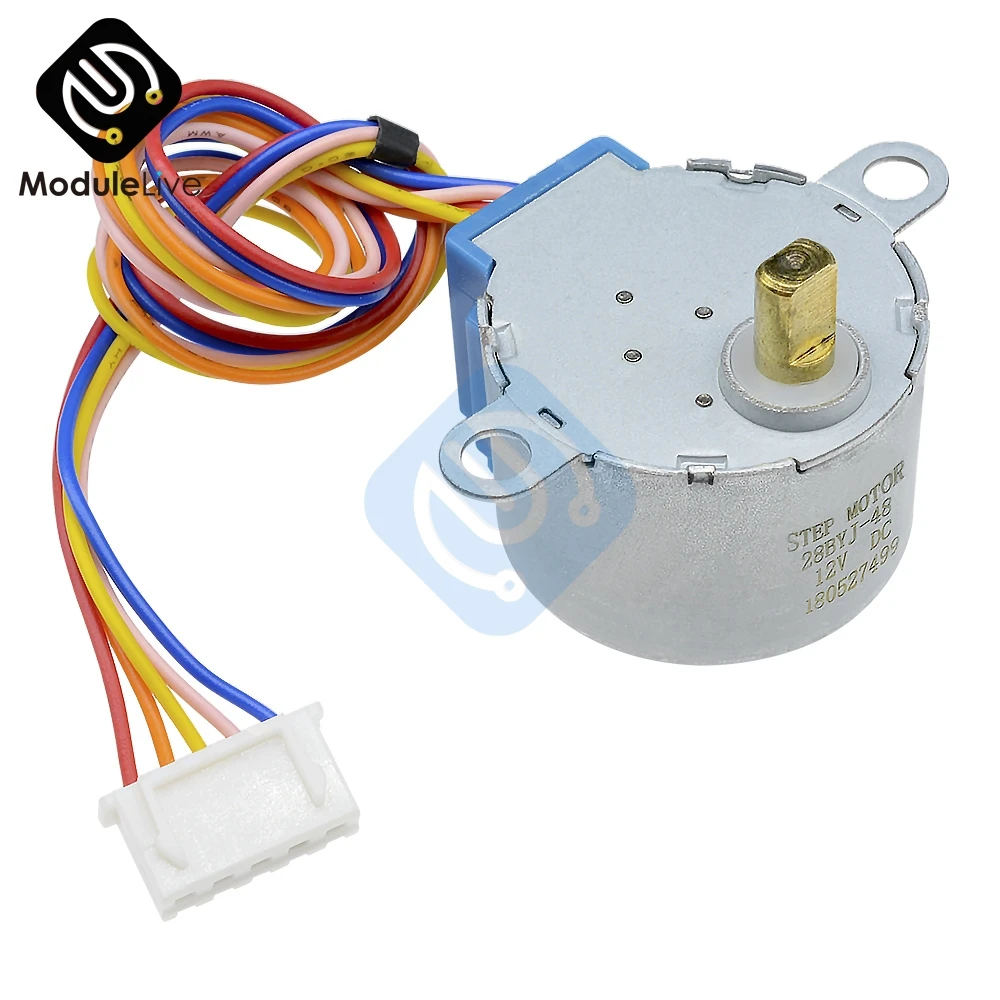 ULN2003 5V 12V 4 фазы 5 Провода 5-проводной Шаговый двигатель Шестерни мотор 28BYJ-48-5V, микро мини электрический шаговый двигатель для PIC AVR 51