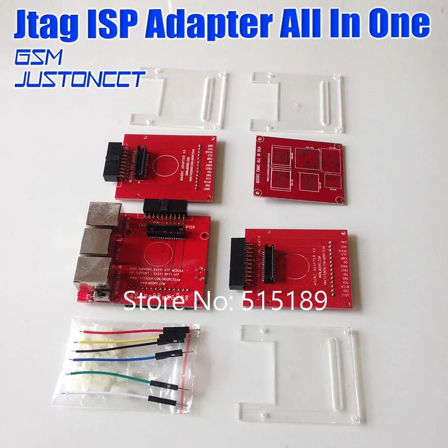 

Newest update MOORC JTAG ISP Adapter ALL IN 1 For RIFF EASY JTAG PRO JTAG MEDUSA EMMC E-MATE BOX ATF BOX