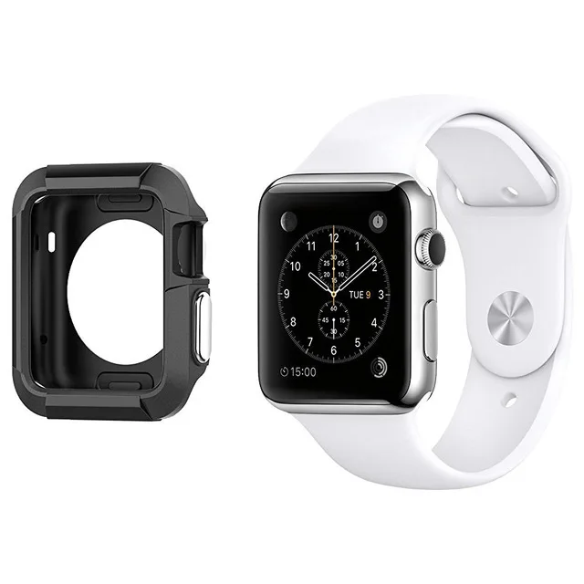 Универсальный тонкий прочный защитный чехол из ТПУ 6 цветов для Apple Watch Series 1 2 3 38 мм
