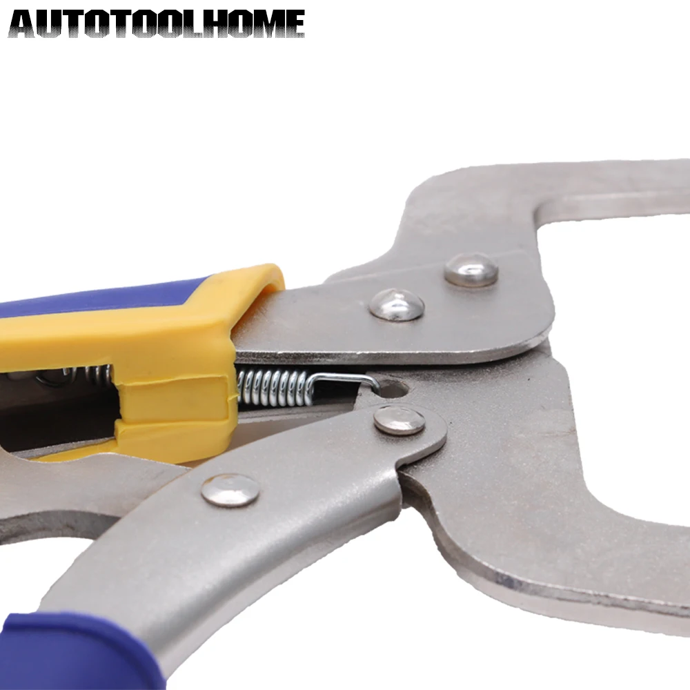 AUTOTOOLHOME карманное отверстие джиг система зажим для лица тиски ручная Деревообработка Шаг сверло регулируемая толщина
