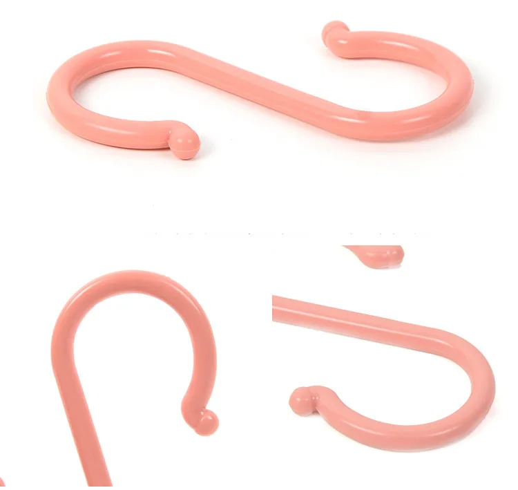 Скидка 1 шт. пластиковые бытовые Крючки набор для подвешивания S Форма вешалка