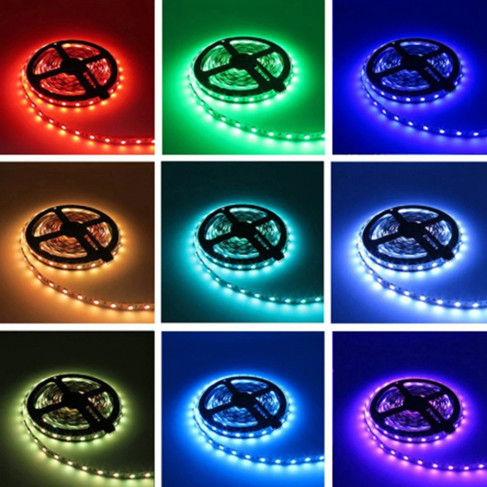 DC12V SMD5050 Светодиодные ленты Водонепроницаемый IP65 гибкий светодиодный свет 60 Светодиодный s/M 5 м/рулон IP20