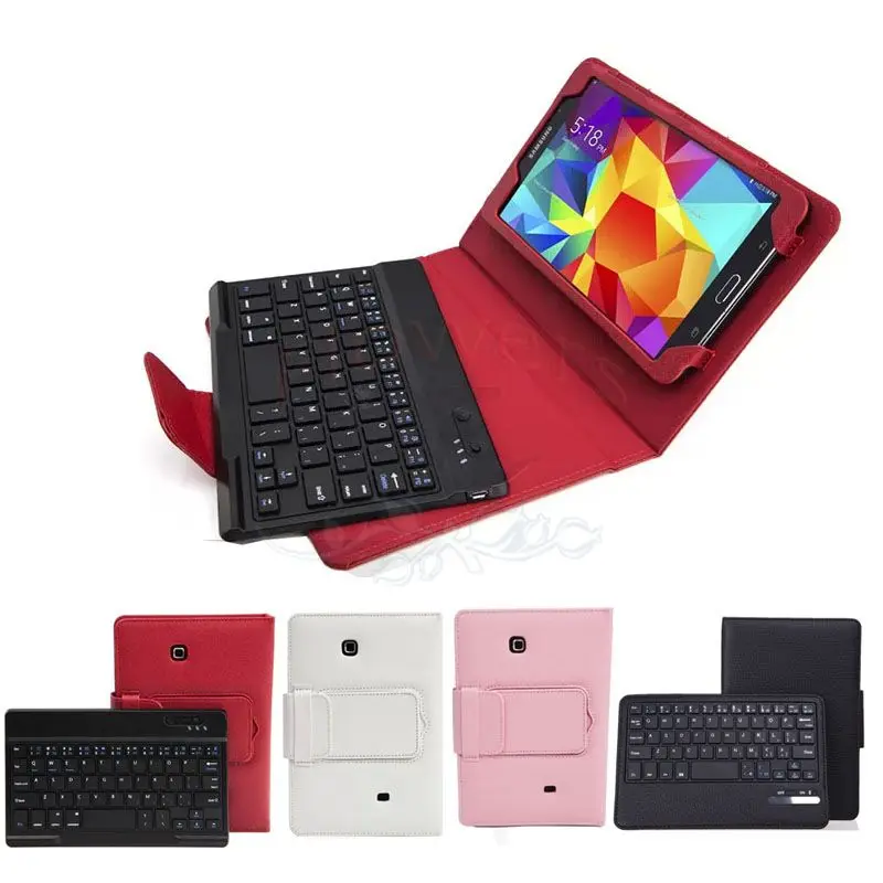 For Samsung Galaxy Tab 4 7&quot T230 T231 T235 Removable Wireless Bluetooth ABS Plastic Keyboard &amp PU Leather Case Smart Cover |