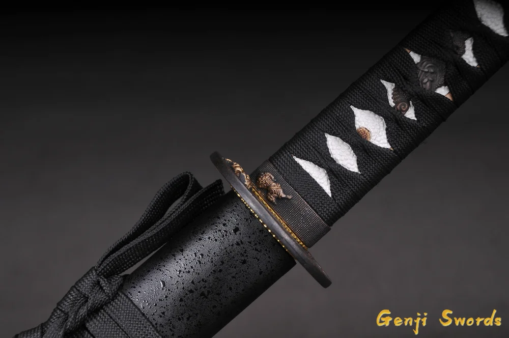Handmade Full Tang Japanese Katana T10 Steel Real Samurai Sword Sharp Edge brave troops Iron Tsuba
