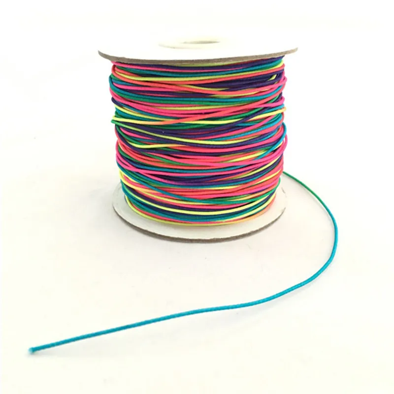 Цветная Радужная резинка 10 метров для шитья ювелирных изделий (это вырезано из