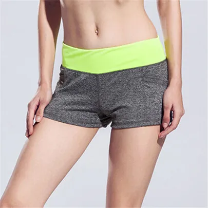 S-XL, женские летние шорты, повседневные, женские, для фитнеса, хит, шорты с принтом, сексуальные, женские, для тренировок, короткие, высокие, тянущиеся, для упражнений, D043 - Цвет: Gray yellow