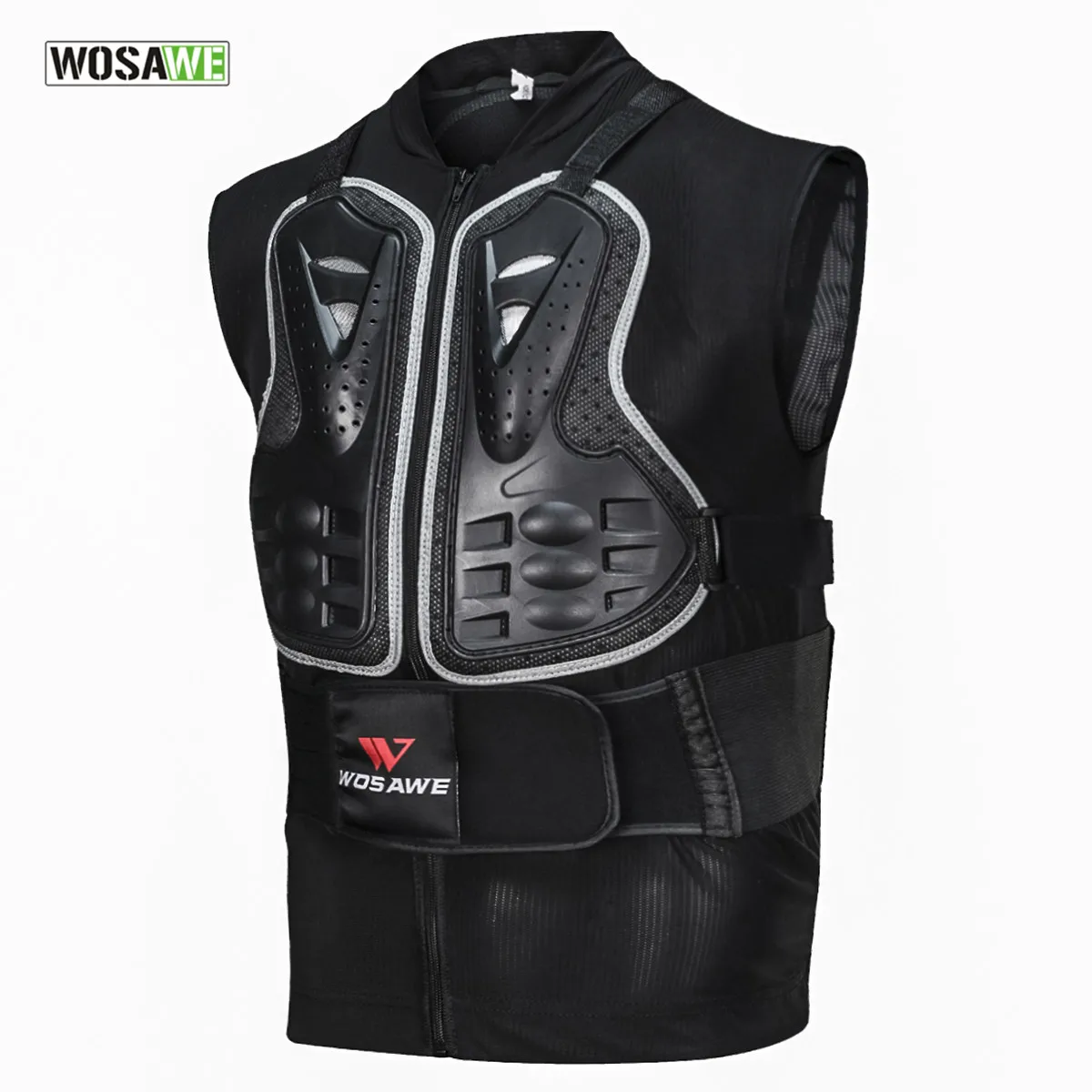

WOSAWE Sleeveless Body Armor Protective Vest Motorcycle Protect Armor Vest Motocross Cycling Equipment Cool Mesh Body Protective