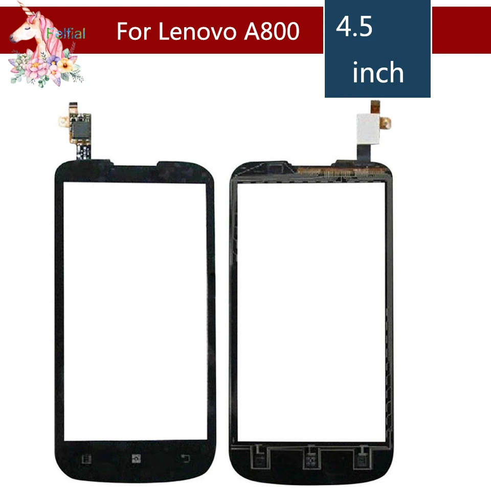 4 5 &quotдля Lenovo A800 A 800 сенсорный ЖК экран дигитайзер Датчик Внешний стеклянный