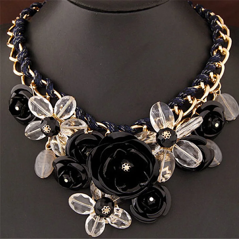 Женское Винтажное колье чокер с эмалью Tenande плетеные веревочные ожерелья