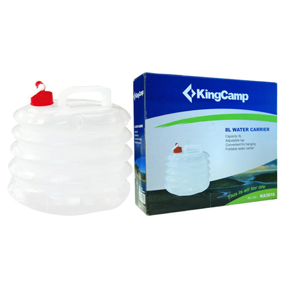 KingCamp СКЛАДНОЙ КОВШ 8л Портативный Сверхлегкий 320 г для кемпинга разделяемые ковш