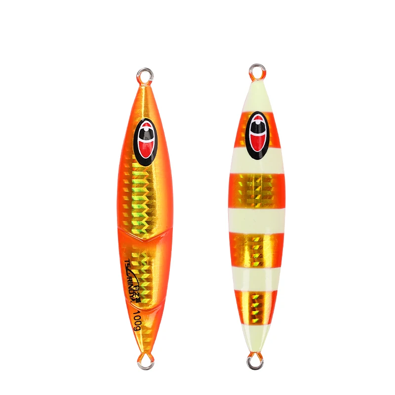 

TSURINOYA Fishing Lure SLOW JIG Ramble 150g 200g 250g Saltwater Luminous Hard Fishing Lure Metal Baits For Sea Fishing