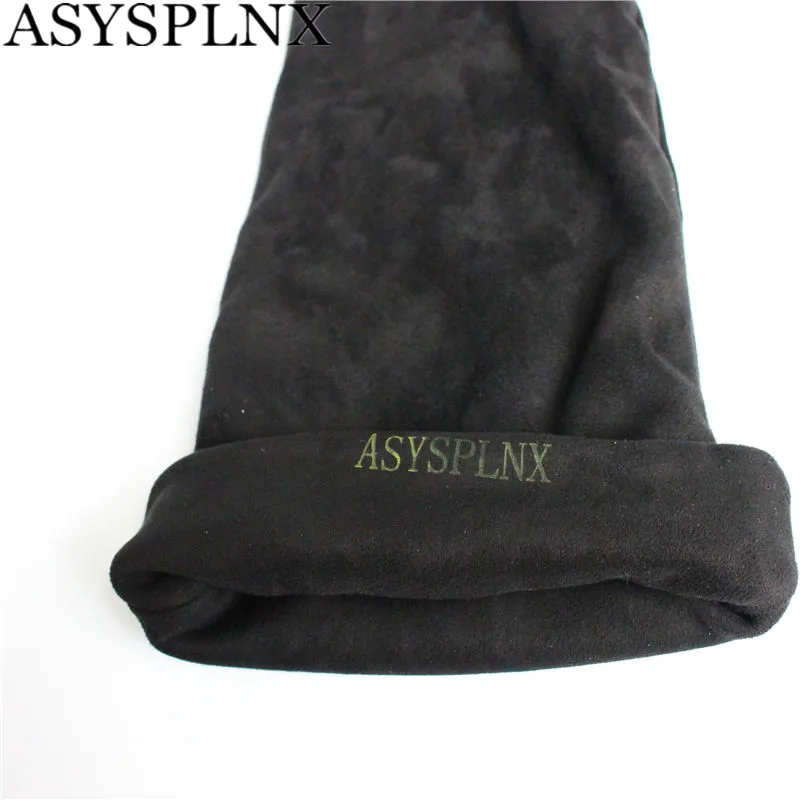 ASYSPLNX/бренд 2018 г. Новая модная зимняя кашемировая кожа замшевые облегающие сапоги
