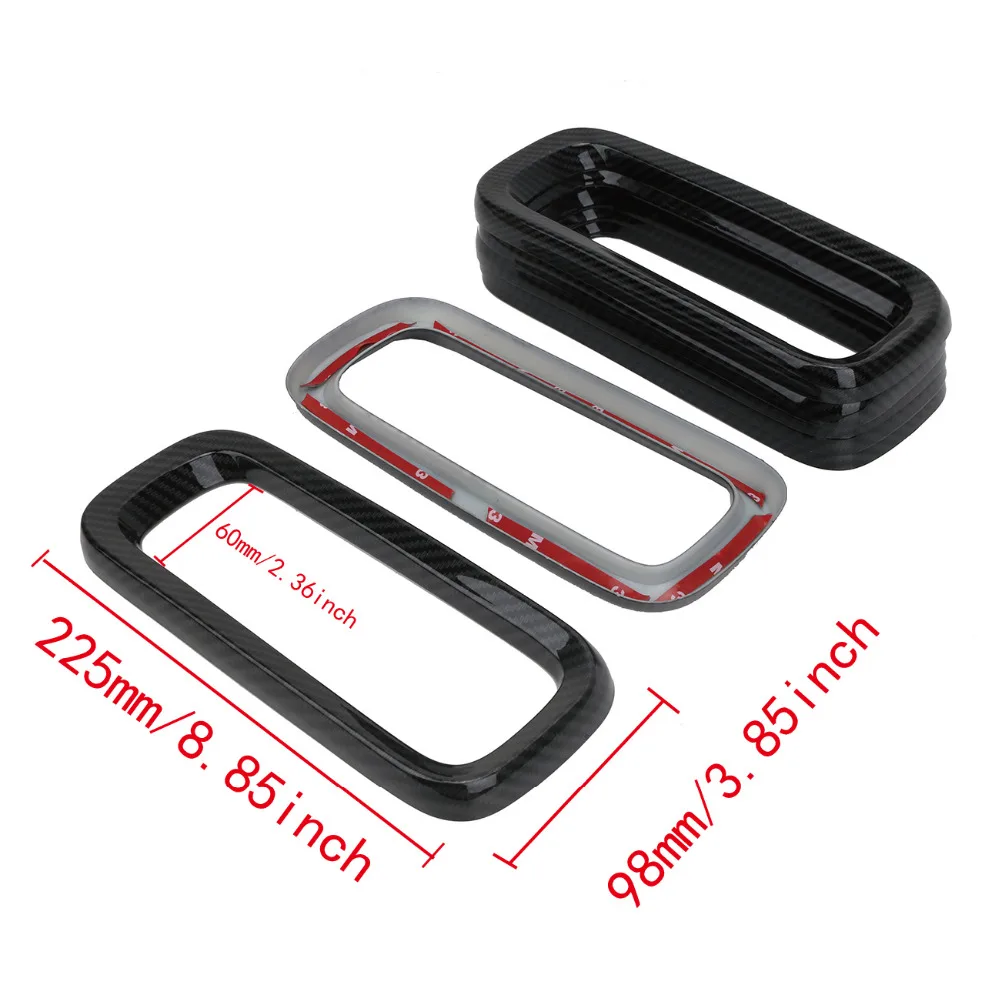 WISENGEAR 7 шт. Передняя решетка Накладка для Jeep Renegade 2015 2016 2017 гоночные вставки
