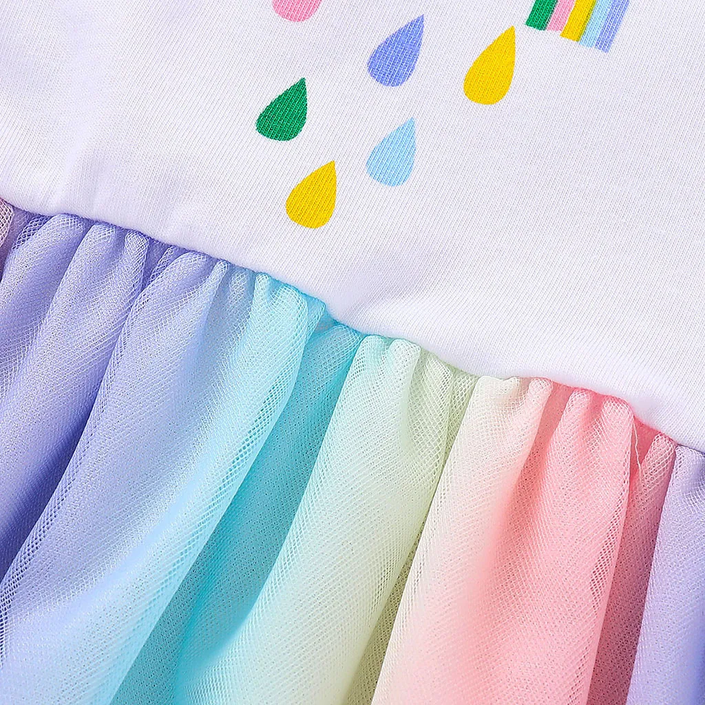 Платье для девочек праздничное платье-пачка принцессы с длинными рукавами и