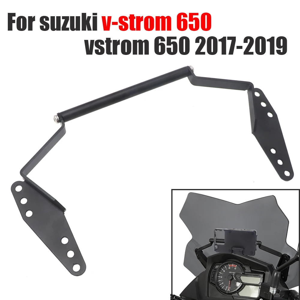 Черный навигационный кронштейн для смартфона gps Держатель Suzuki DL 650 V Strom vstrom 2017 2018