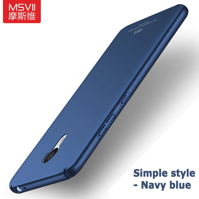 Simple Navy blue Чехол Msvii для Meizu M3 Note 3 чехол тонкий Матовые чехлы для Meizu M3s мини Чехол-держатель с кольцом для Meizu Note 3 Note3 чехол s - Цвет: Simple Navy blue
