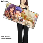 Mairuige две татуировки Сексуальная девушка аниме 900*400*3 большой игровой XL большой игровой коврик для мыши с застежкой краем клавиатура настольный коврик для мыши для CSGO LOL