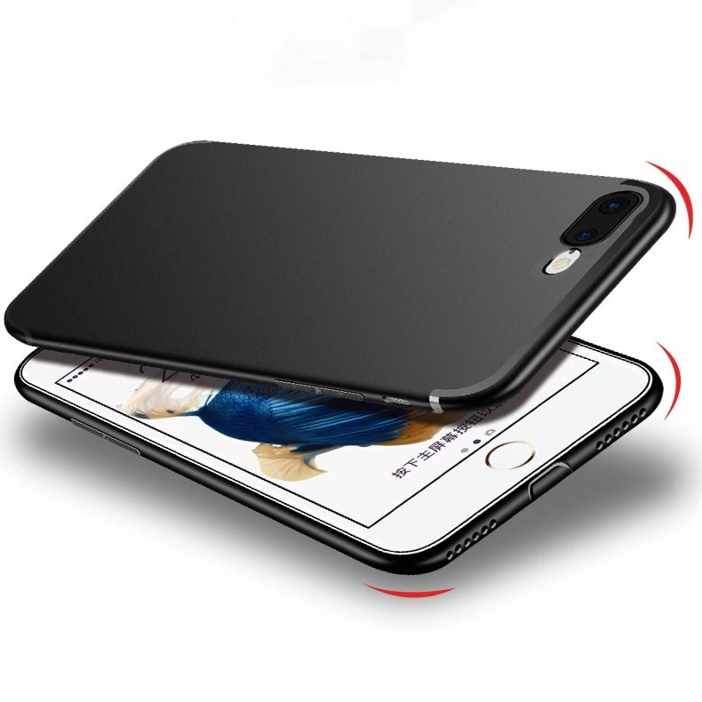 Чехлы для телефонов iPhone 7 Coque Plus силиконовый тонкий чехол iPhone7 задняя крышка из ТПУ