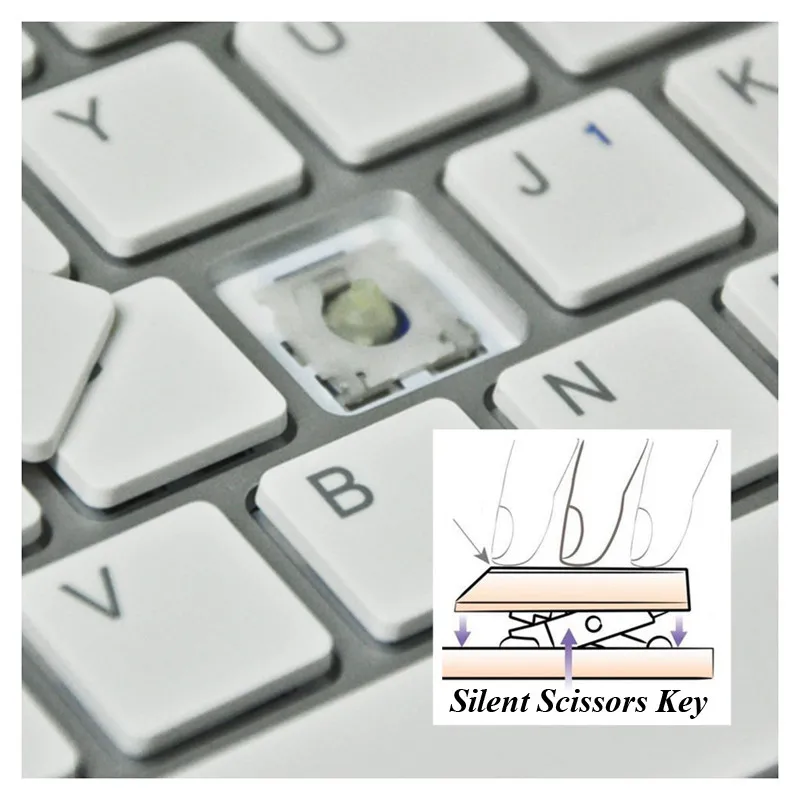 Мини клавиатура ультратонкая портативная Проводная с 78 клавишами для ПК Mac