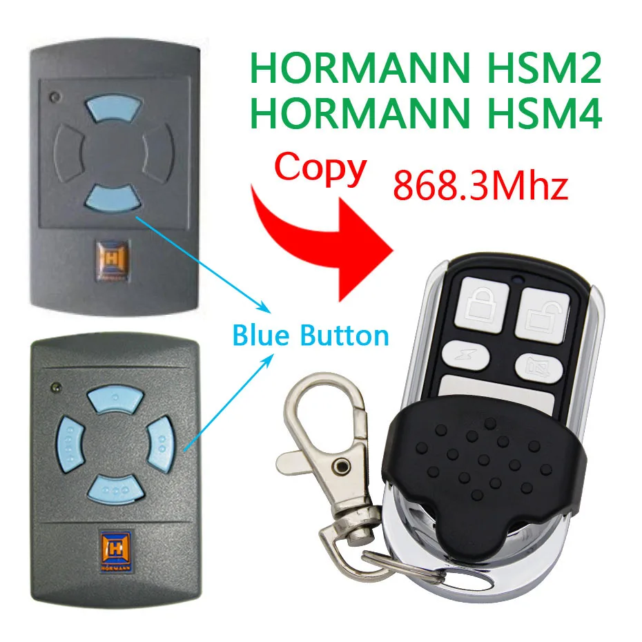 

Пульт дистанционного управления Hormann HSM2 HSM4, 868 дюйма, 838 МГц