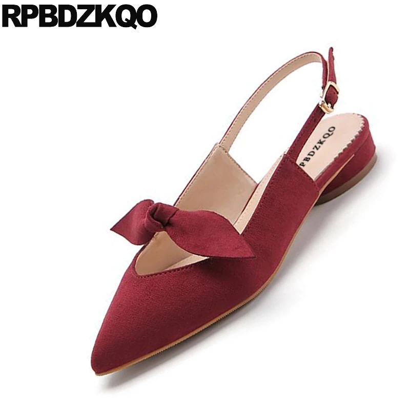 Туфли женские на плоской подошве красивые туфли с маленьким бантом ремешком