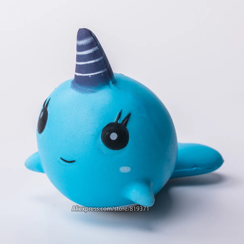 Сжимаемые кавайные киты Единорог сжимаемые медленно восстанавливающие форму