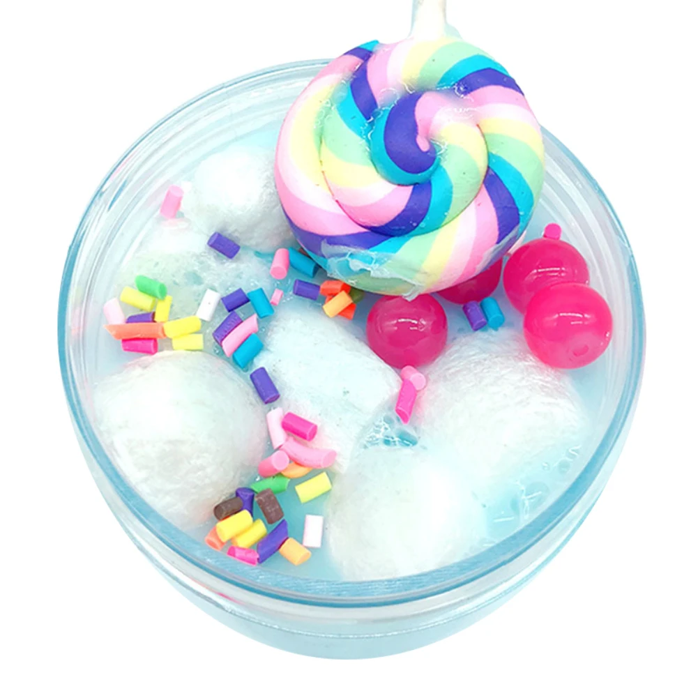 Леденцы слизи игрушка пушистая глиняная коробка Fimo супер светильник Пластилин забавные DIY Развивающие игрушки антистресс для детей