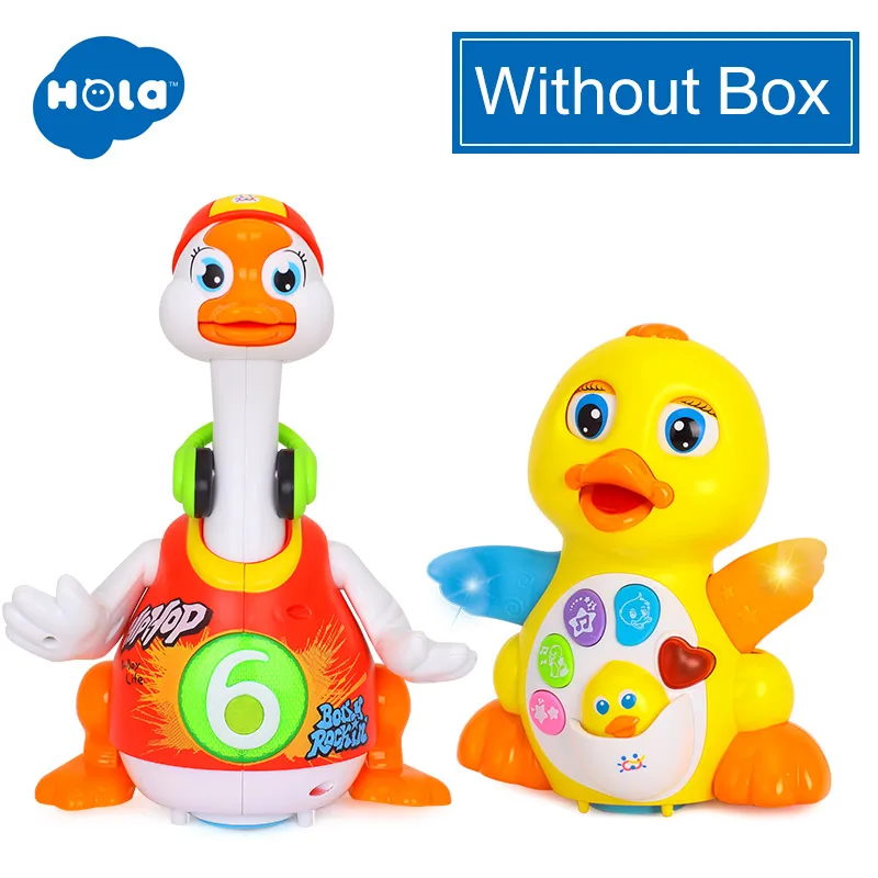 WITHOUT BOX Танцы утка с светильник/музыка/электрический универсальный и качели гусь с светильник/музыка(3 цвета ассорти - Цвет: WITHOUT BOX