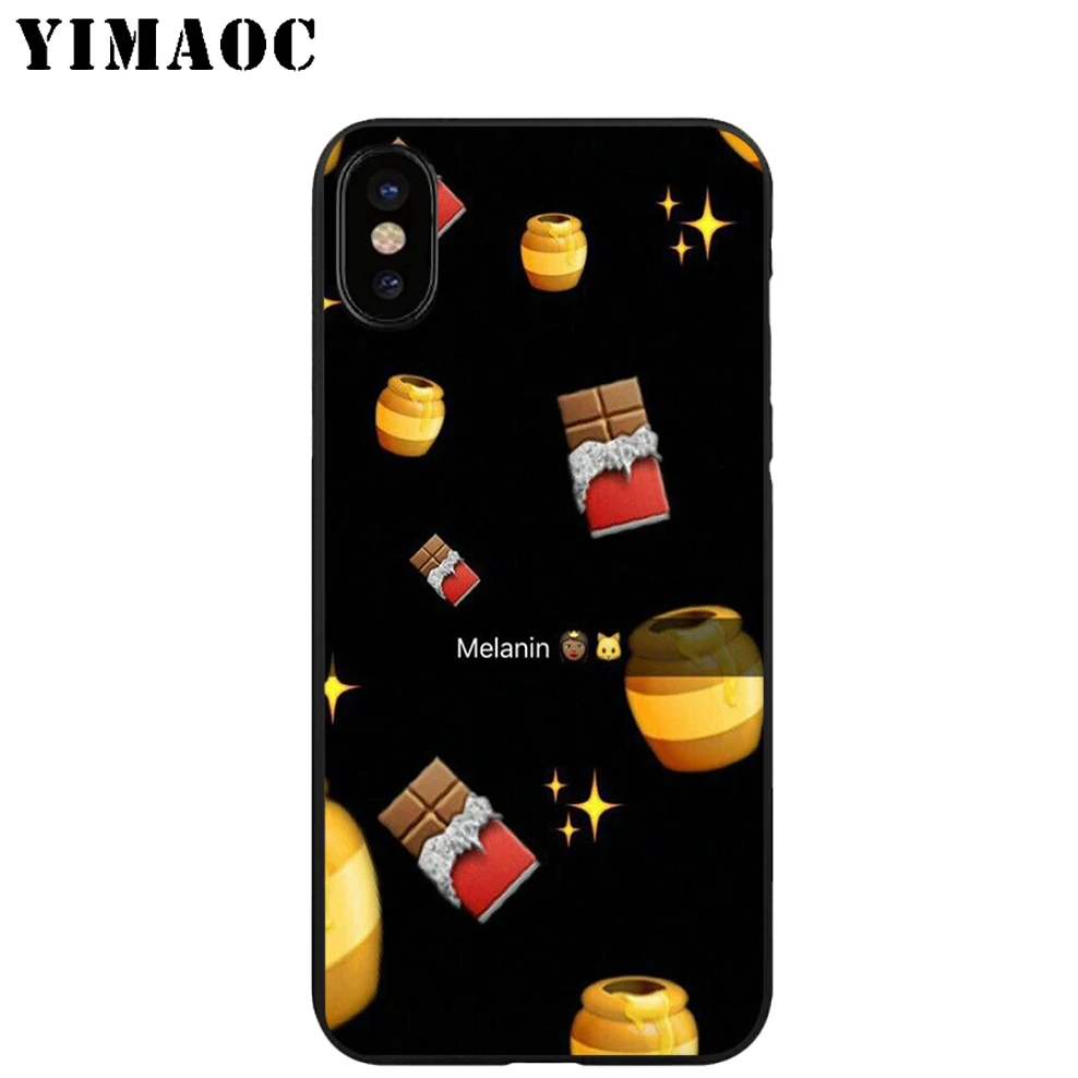 YIMAOC Melanin Girl Rants Мягкий ТПУ Черный силиконовый чехол для iPhone X или 10 8 7 6S Plus 5 5S SE Xr Xs Max