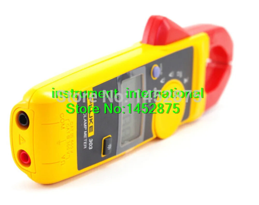 Fluke 303 цифровой клещи мультиметр AC 600A подсветка дисплей с мягким чехлом KCH16|Детали