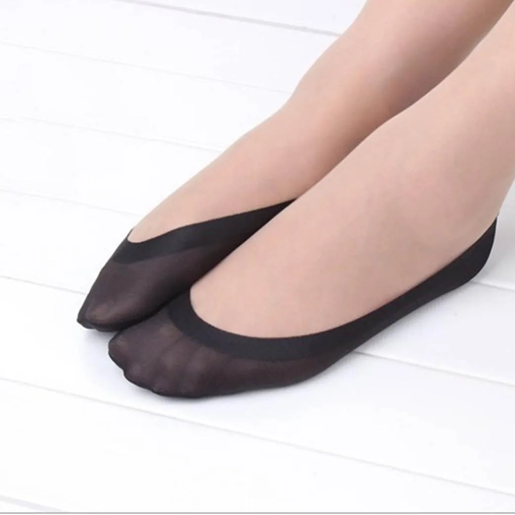 1 пара модные женские хлопковые нескользящие носки с невидимой подкладкой без