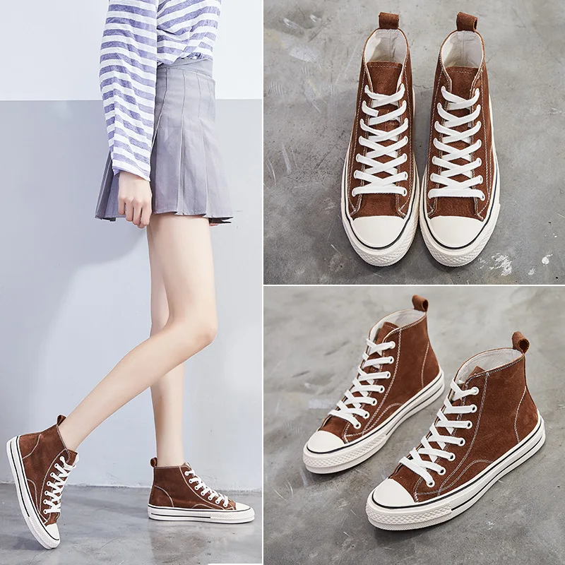 Весенняя Новинка 2019 обувь из натуральной кожи Корейская версия обуви Uzzang Chaos для